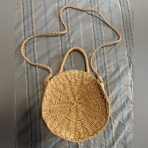 New Round Woven Straw Vacation Bag